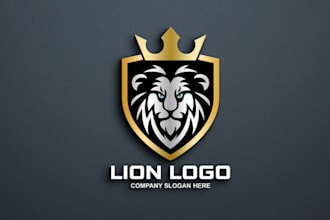 do professional bold, majestic lion logo design