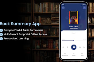 create a book summary app like blinkist or headway