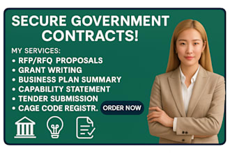 secure government rfp, rfqs, grant proposals contract bids capability statements