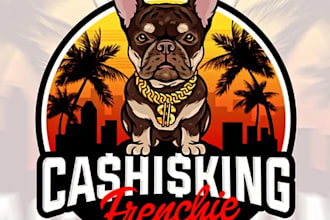 custom bulldog logo strong, bold unique designs