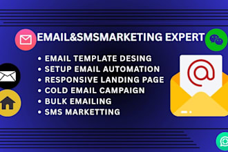 send millions of emails and SMS blast in a high impact email marketing campaign