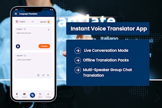 create an instant voice translator app like itranslate voice or google translate