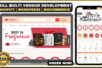 create multivendor marketplace website for shopify build woocommerce multivendor