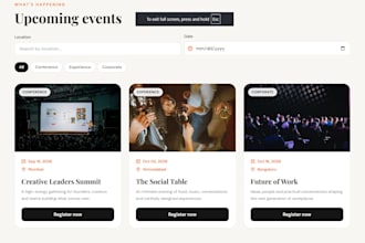 create functional website for you