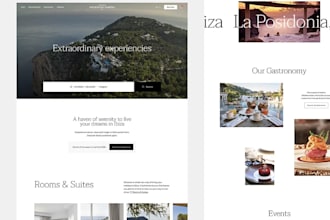 build a professional hotel booking website with online reservation system