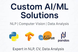 build nlp computer vision data analysis solutions using python machine learning