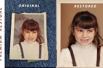 restore, repair, enhance and correct your old photos by ai