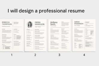 design a modern and professional resume or CV using canva