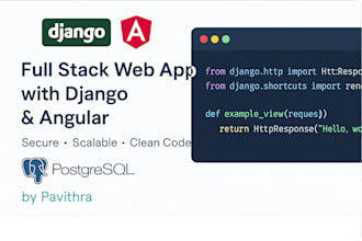 develop a fullstack web application