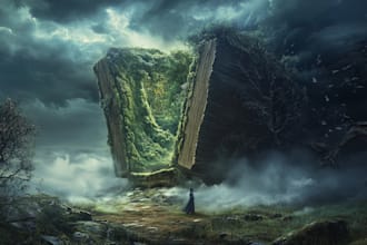 draw stunning fantasy book cover art and cover design