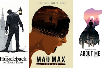minimalist movie poster design film music event flyer retro vintage poster art