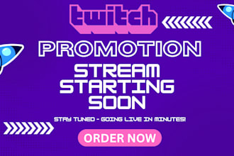 increase twitch live viewers, promote twitch partner kick trovo vimeon promotion