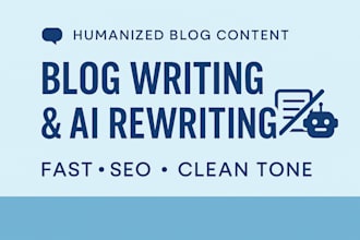 write or rewrite your blog post into natural, human sounding content