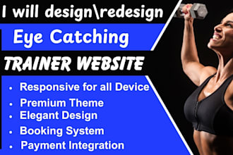 design gym, fitness and workout website with wordpress