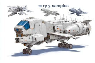 draw spaceship concept art or design a starship or scifi vehicle