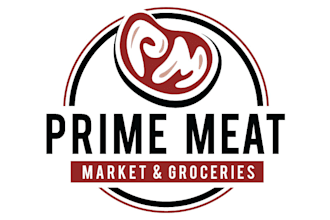 design a bold and professional meat logo for your butcher shop or brand