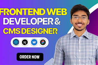 build custom websites using reactjs , nextjs webflow , wordpress