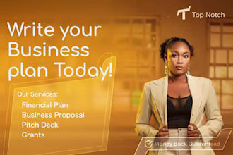 develop ultimate business plans, pitch deck and grants proposal