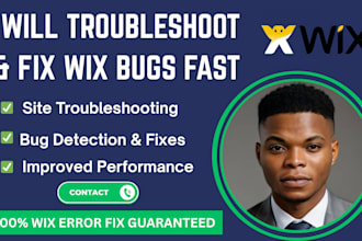 troubleshoot and fix any wix bug or issues on your website fast and professional