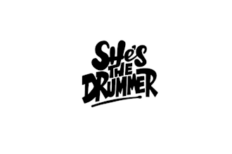 design drummer podcast celebrating women drummers logo