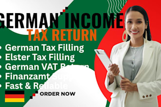 german income tax return, vat for individual and business