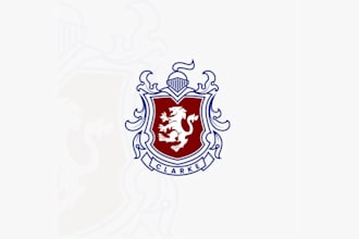 design awesome family crest logo