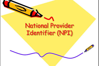 create npi for individual or group healthcare providers