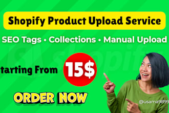 upload shopify products with SEO, tags, and clean formatting