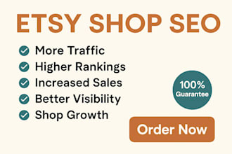 do etsy SEO to optimize your shop and listings to boost etsy sales