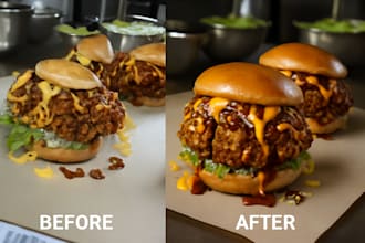 edit and retouch your regular food photos into profesional food photography