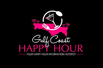 design super gulf coast or wine restaurant logo