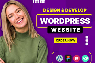 build business wordpress website design or redesign webflow create wordpress web