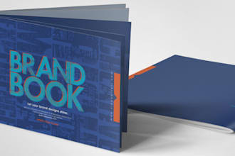 design signature logo, brand identity kit, brandguide brandbook identity manual