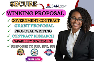 craft winning bid proposal, research, and response to rfp,rfq,rfi grant writing