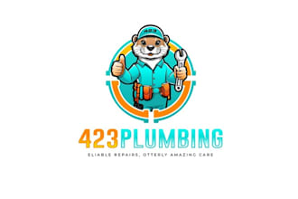 design modern fun local plumbing company logo