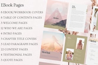 create canva ebook, christian formating self help novel, designer canva workbook