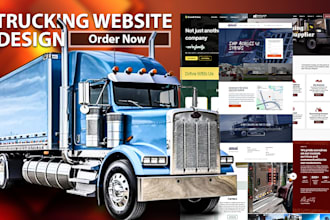 develop logistic website transport website cargo website, dispatch trucking site