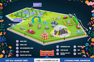 create vector map illustration, city map, festival map, tourist map or site map