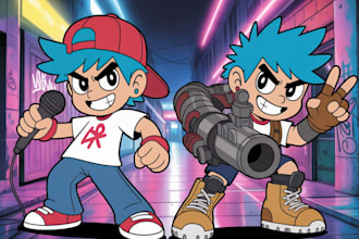make character sprite sheet animation for friday night funkin mod for you