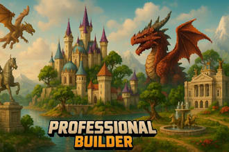 build you anything you want in minecraft professionally in creative or survival