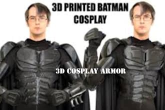 sculpt 3d cosplay model, 3d helmet, 3d armor, cosplay prop, mask for 3d printing