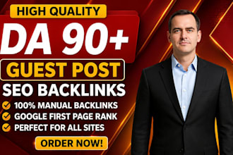 provide da 90 dofollow guest post contextual backlinks