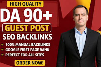 provide da 90 dofollow guest post contextual backlinks