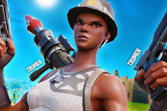 design a trending 3d thumbnail for your fortnite creative map