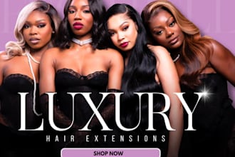 hair extension shopify store ai model hair extension dropshipping hair website