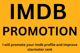 promote imdb profile, increase your movie rating on imdb