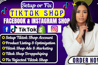 fix tiktok shop setup,tiktok shop dropshipping marketing