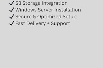 setup and manage AWS cloud and windows server services
