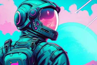 create sci fi illustration and sci fi art