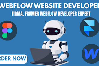 be your webflow website figma design expert framer developer